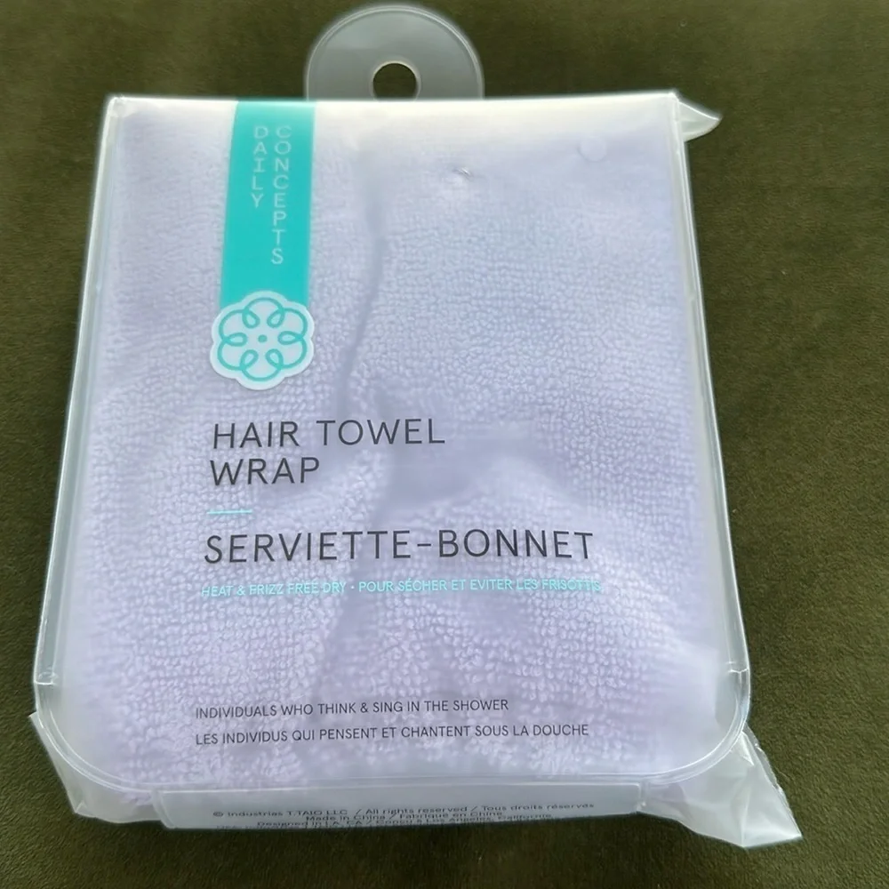 NEW Daily Concepts Hair Towel